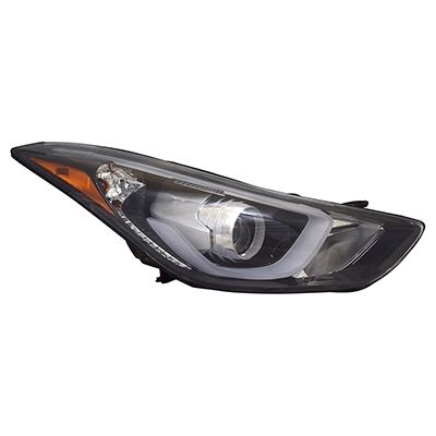 HYUNDAI ELANTRA SEDAN  HEAD LAMP ASSY RIGHT (Passenger Side) (W/ LED)(USA) OEM#921023Y510 2014-2016 PL#HY2503186