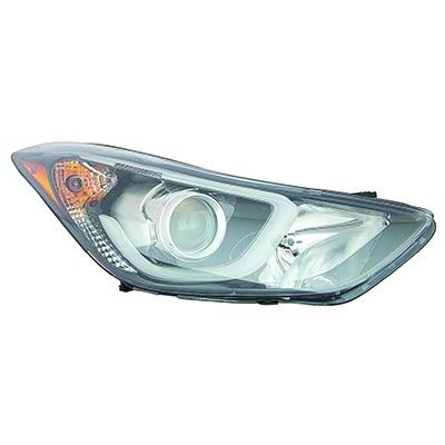 HYUNDAI ELANTRA COUPE  HEAD LAMP ASSY RIGHT (Passenger Side) (W/ LED) OEM#921023X450 2013-2014 PL#HY2503188