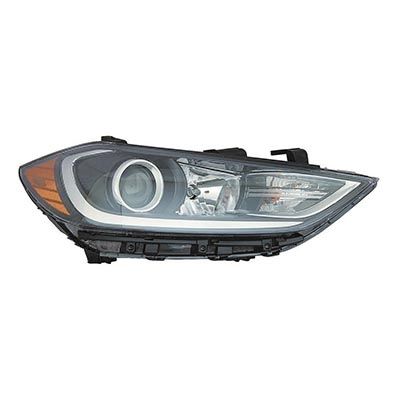 HYUNDAI ELANTRA SEDAN HEAD LAMP ASSEMBLY RIGHT (Passenger Side) (WO/DRL)(KOREA)(SE)**CAPA** OEM#92102F2040 2017-2018 PL#HY2503203C