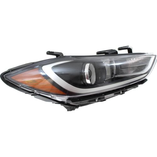 HYUNDAI ELANTRA SEDAN HEAD LAMP ASSY RIGHT (Passenger Side) (HALGEN)(W/LED DRL IN BMP)(EXC SPORT) OEM#92102F2050 2017-2018 PL#HY2503204
