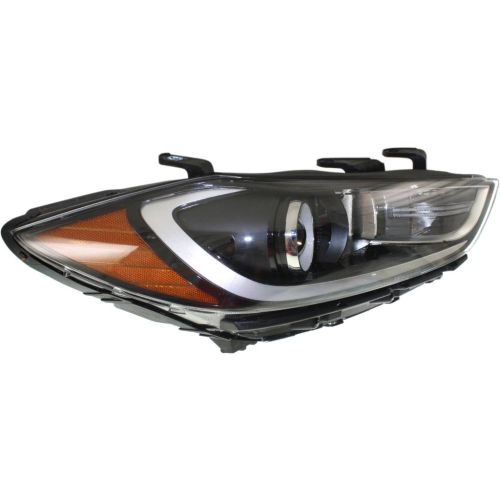 HYUNDAI ELANTRA SEDAN HEAD LAMP ASSEMBLY RIGHT (Passenger Side) (HALOGEN)(WO/DRL)(USA) OEM#92102F3000 2017-2018 PL#HY2503206