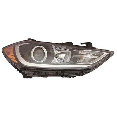 HYUNDAI ELANTRA SEDAN HEAD LAMP ASSEMBLY RIGHT (Passenger Side) (HALGEN)(W/LED DRL IN BMP)(USA)(EXC SPORT MDL) OEM#92102F3010 2017-2018 PL#HY2503210
