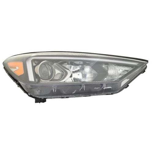HYUNDAI TUCSON  HEAD LAMP ASSY RIGHT (Passenger Side) (HALOGEN)(W/LED POSITION LAMP) **CAPA** OEM#92102D3650 2019-2021 PL#HY2503235C