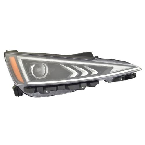 HYUNDAI ELANTRA SEDAN HEAD LAMP ASSY RIGHT (Passenger Side) (HALOGEN)(W/LED DRL) **CAPA** OEM#92102F2640 2019-2020 PL#HY2503240C