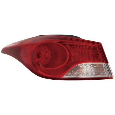HYUNDAI ELANTRA SEDAN TAIL LAMP ASSEMBLY LEFT (Driver Side) (KOREA BUILT)(STD BULB)**CAPA** OEM#924013X050 2011-2013 PL#HY2804120C