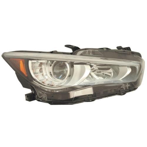 INFINITI Q50 HYBRID HEAD LAMP ASSEMBLY RIGHT (Passenger Side) (WO/ADAPTIVE)**CAPA** OEM#260106HH7A 2018-2024 PL#IN2503179C