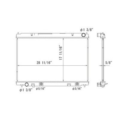 INFINITI M35 RADIATOR (W/TOC) 1R OEM#21460EH10A 2009-2010 PL#IN3010120