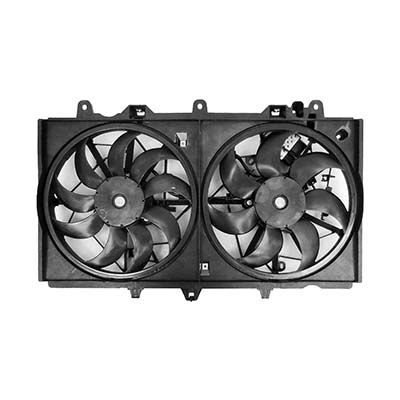 INFINITI Q50 RADIATOR & A/C FAN ASSEMBLY (DUAL FAN)(W/ MODULE)(3.0L)(EXC RED SPORT/SPORT) OEM#214814HK0A 2016-2023 PL#IN3115114
