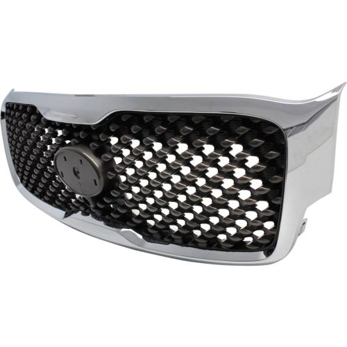 KIA SORENTO  GRILLE ASSY PTD-GRAY/CHROME FRAME (W/CAMERA)(LTD/SX/SX LTD) OEM#86380C6020MS5 2016-2018 PL#KI1200187