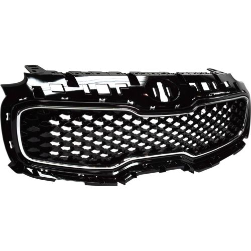 KIA SPORTAGE GRILLE PTD-BLK (W/CHR FRAME)**CAPA** OEM#86350D9010 2017-2019 PL#KI1200190C