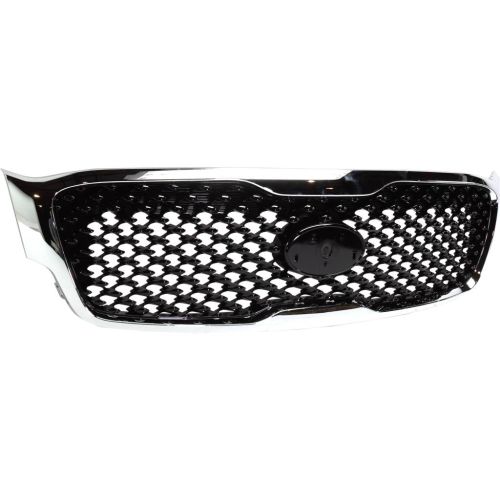 KIA SORENTO  GRILLE CHROME/PTD-BLACK (EX)**CAPA** OEM#86380C6010AHV 2016-2018 PL#KI1200198C