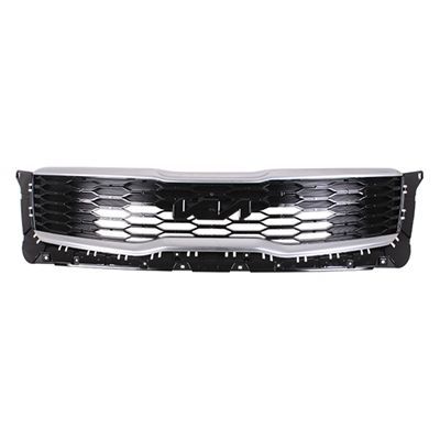 KIA TELLURIDE GRILLE BLACK W/SATIN-CHROME MLDG (LX/S/EX/SX) OEM#86350S9300 2022 PL#KI1200233