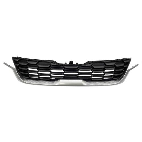 KIA SELTOS GRILLE BLACK W/SILVER LOWER MLDG (LX) OEM#86350Q5300 2021-2023 PL#KI1200235
