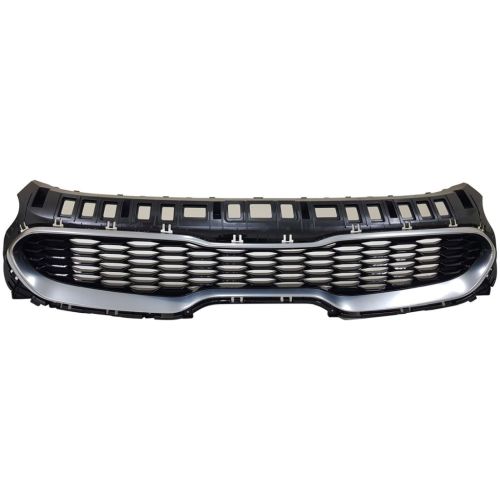 KIA STINGER GRILLE CHROME-SILVER/BLACK (WO/ RADAR CRUISE)(BASE/PREMIUM) OEM#86350J5000 2018-2019 PL#KI1200241