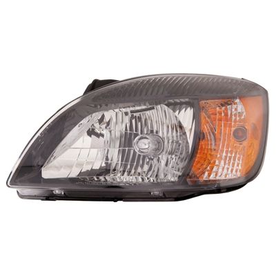 KIA RIO SEDAN HEAD LAMP ASSEMBLY LEFT (Driver Side) (BLACK BEZEL)(W/ AMBER REFL)**CAPA** OEM#921011G610 2010-2011 PL#KI2502153C