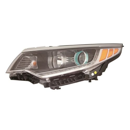 KIA OPTIMA HYBRID HEAD LAMP ASSY LEFT (Driver Side) (Driver Side) (HALOGEN)(W/LED DRL) OEM#92101A8070 2017-2019 PL#KI2502239