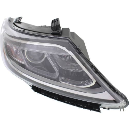 KIA SORENTO  HEAD LAMP ASSY RIGHT (Passenger Side) (HALOGEN)(EX/SX)(W/ LED) OEM#921021U600 2014-2015 PL#KI2503165