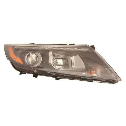 KIA OPTIMA HYBRID HEAD LAMP ASSY RIGHT (Passenger Side) (HALOGEN)(W/LED POSITION LAMP) **CAPA** OEM#921024U620 2014-2016 PL#KI2503188C