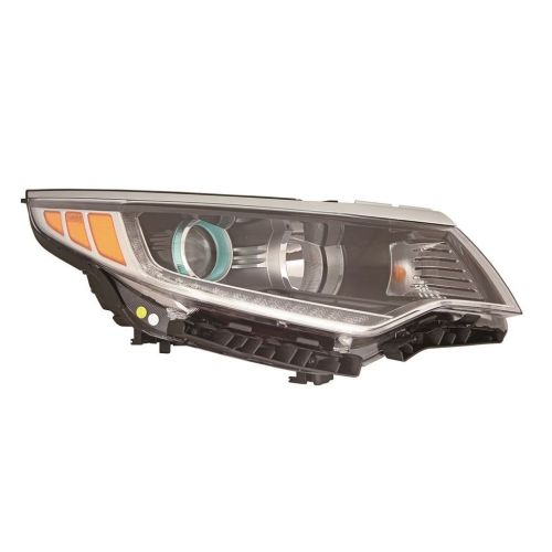 KIA OPTIMA HYBRID HEAD LAMP ASSY RIGHT (Passenger Side) (HALOGEN)(W/LED DRL) OEM#92102A8070 2017-2019 PL#KI2503239
