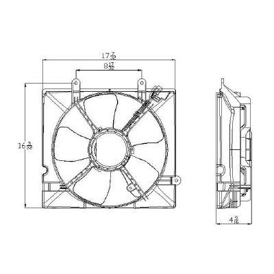 KIA SEDONA MINIVAN RADIATOR FAN ASSY OEM#0K52Y15025B 2002-2005 PL#KI3115110