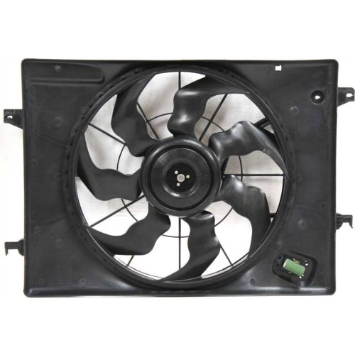 HYUNDAI TUCSON RADIATOR & A/C FAN ASSY (2.0L)(SINGLE FAN) OEM#253801F251 2005-2009 PL#KI3115115