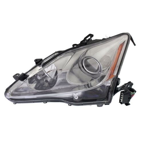 LEXUS IS 250/350  (SEDAN) HEAD LAMP ASSY LEFT (Driver Side) (HID)(NO BULBS) OEM#8107053390 2009-2010 PL#LX2518124
