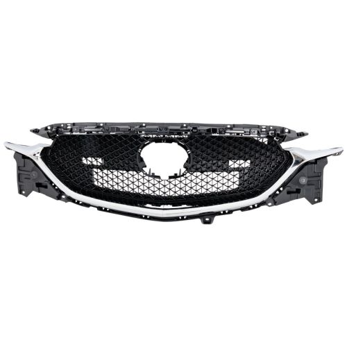 MAZDA CX-5 GRILLE ASSY GLOSS-BLACK W/LWR CHROME MLDG (W/RADAR CRUISE)(WO/CAMERA) OEM#KB8E50710J 2017-2021 PL#MA1200223