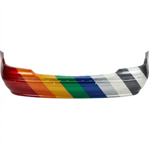 MERCEDES-BENZ E-CLASS (211)  (SEDAN /WAGON ) REAR BUMPER COVER PRIMED (WO/AMG WO/SPORT)W/SENSOR OEM#2118803040 2007-2009 PL#MB1100294