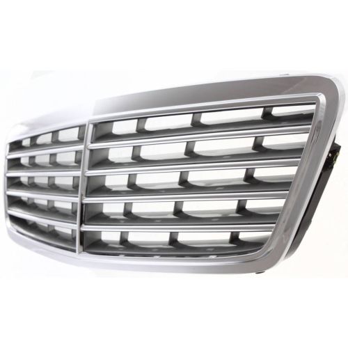 MERCEDES-BENZ C-CLASS SEDAN/WAGON (203) GRILLE CHROME/GRAY(01-04SD/02-05WG)(EXC.CLASSIC PKG) OEM#20388002237246 2001-2005 PL#MB1200133