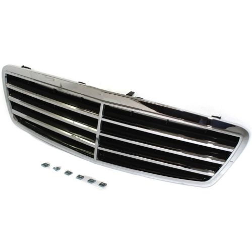 MERCEDES-BENZ C-CLASS SEDAN/WAGON (203) GRILLE CHROME/BLACK (Avantgarde/Elegance Pkg) OEM#20388002239040 2005-2007 PL#MB1200143
