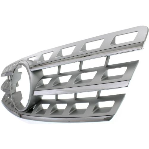 MERCEDES-BENZ ML-CLASS (164) (EXC 450 HYBRID) GRILLE CHR/SILVER (WO/PROXIMITY CRUISE CONTROL) OEM#16488809239776 2009-2011 PL#MB1200157