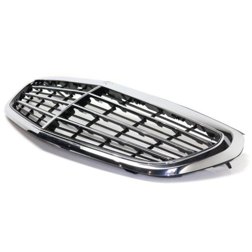 MERCEDES-BENZ E-CLASS WAGON (212) GRILLE CHR/BLK (WO/CENTER GRILLE EMBLEM)(WO/ADAPT CRUISE)(WO/SURROUND VIEW) OEM#2128801483 2014-2016 PL#MB1200165