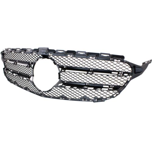MERCEDES-BENZ C-CLASS SEDAN GRILLE BLACK (C300 BASE) (WO/SURROUND VIEW) OEM#2058880023 2015-2021 PL#MB1200172