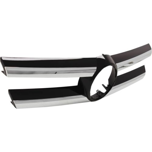 MERCEDES-BENZ GL-CLASS (166) GRILLE OUTRT PTD-BLK W/CHR MLDG; WO/SURROUND VIEW OEM#16688003859982 2013-2016 PL#MB1200186