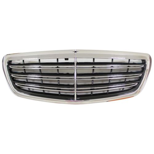 MERCEDES-BENZ S-CLASS (222)  GRILLE CHROME/BLACK (WO/DISTRONIC CRUISE)(WO/SURROUND VIEW)(WO/NIGHT VIEW)(S450/560) OEM#22288022009040 2018-2020 PL#MB1200207