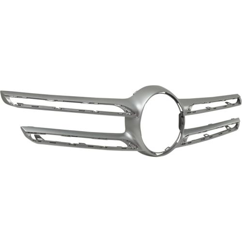 MERCEDES-BENZ GLE-CLASS SUV PLUG-IN (166) GRILLE MOLDING CENTER SILVER (WO/CAMERA)(WO/NIGHT PKG)**CAPA** OEM#16688803239982 2016-2019 PL#MB1210127C