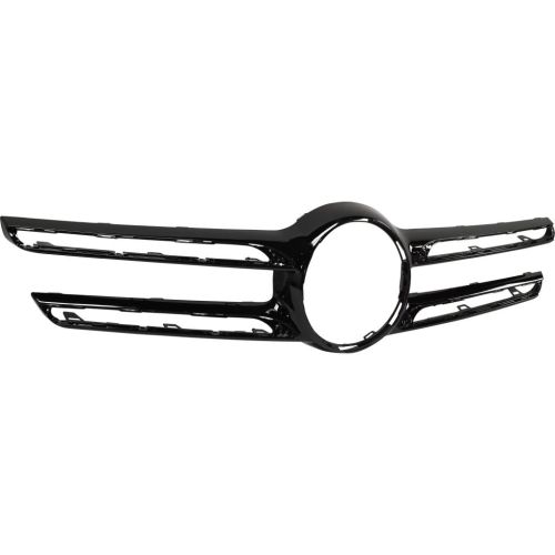 MERCEDES-BENZ GLE-CLASS SUV PLUG-IN (166) GRILLE MOLDING CENTER BLACK (WO/CAMERA)(W/NIGHT PKG) OEM#16688803239040 2016-2019 PL#MB1210129
