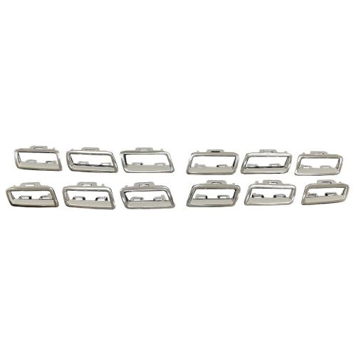 MERCEDES-BENZ GLA-CLASS GRILLE MLDG INSERT KIT CHROME (12pc)(GLA250) OEM#1568809101 2018-2020 PL#MB1210145