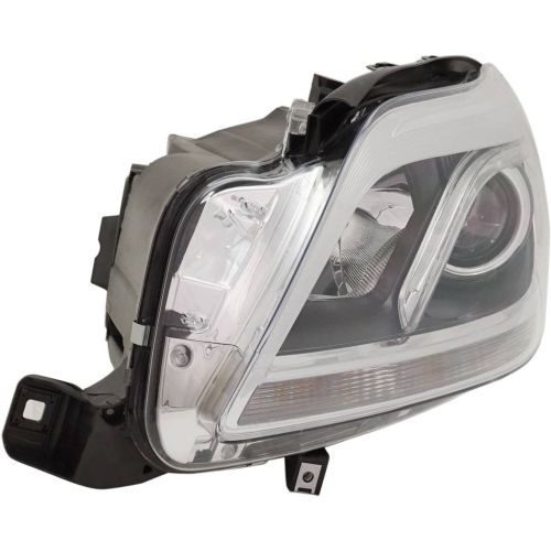 MERCEDES-BENZ GL-CLASS (166) HEAD LAMP ASSY LEFT (Driver Side) (HALOGEN)(WO/CORNERING LAMP)**CAPA** OEM#1668206961 2013-2016 PL#MB2502225C