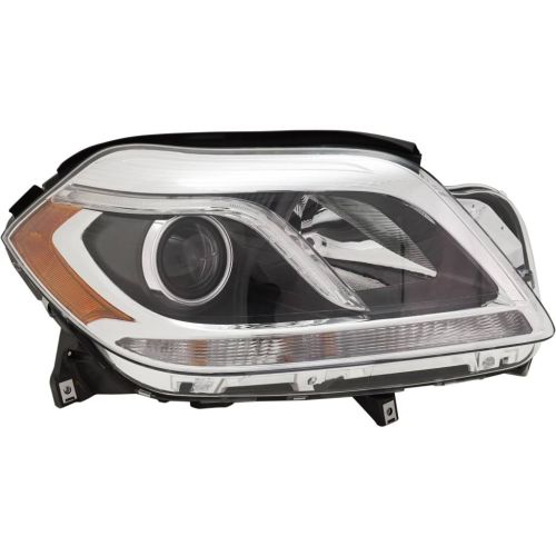 MERCEDES-BENZ GL-CLASS (166) HEAD LAMP ASSY RIGHT (Passenger Side) (HALOGEN)(WO/CORNERING LAMP)**CAPA** OEM#1668207061 2013-2016 PL#MB2503225C
