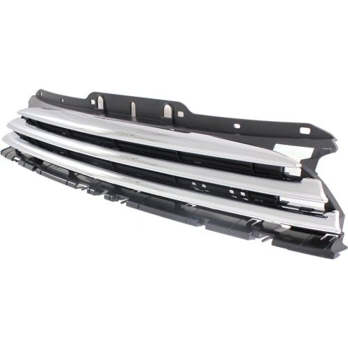 MINI COOPER HATCHBACK GRILLE CHR/BLK (BASE WO/JOHN COOPER WORKS PKG)(WO/DRIVING LAMP) **CAPA** OEM#51117317264 2011-2013 PL#MC1200103C