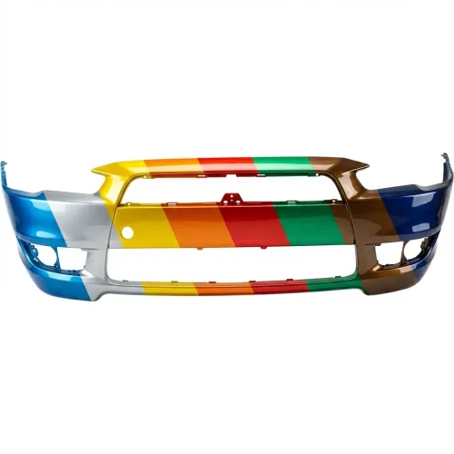 MITSUBISHI LANCER FRONT BUMPER COVER PRIMED (GTS)(W/SPOILER HOLES)**CAPA** OEM#6400B914 2008-2011 PL#MI1000319C