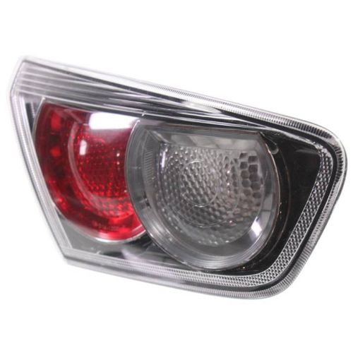 MITSUBISHI LANCER TAIL LAMP ASSEMBLY LEFT (Driver Side) (INNER)(BLK BEZEL) OEM#8330A625 2009-2017 PL#MI2802101