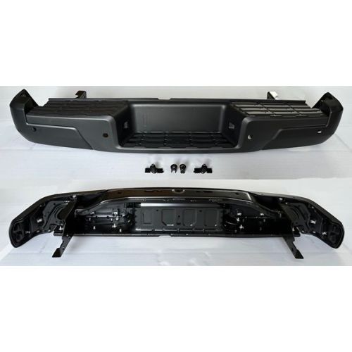 NISSAN(DATSUN) FRONTIER REAR STEP BUMPER ASSY BLACK (W/SENSOR)(W/BSD) OEM#850109BU0C-PFM 2022 PL#NI1103149