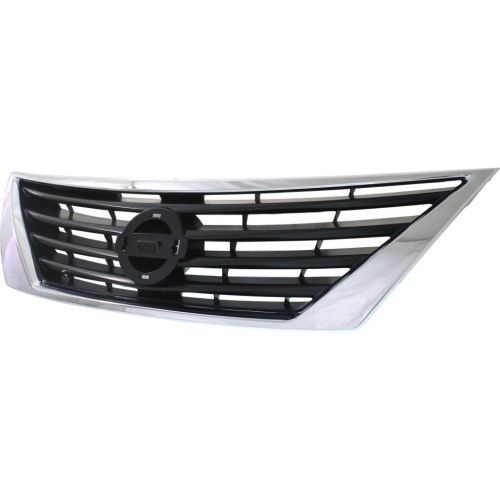 NISSAN(DATSUN) VERSA SEDAN ##GRILLE CHR/BLK (SV/SL MDL) OEM#623103BA5A 2012-2014 PL#NI1200247