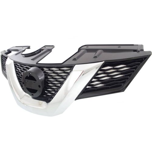 NISSAN(DATSUN) ROGUE (2.5L) GRILLE CHR/BLK (WO/CAMERA) OEM#623104BA0A 2014-2016 PL#NI1200258