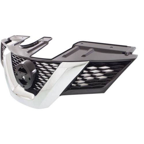 NISSAN(DATSUN) ROGUE (2.5L) GRILLE CHR/BLK (W/ CAMERA) OEM#623104BA0B 2014-2016 PL#NI1200259