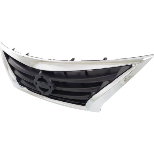 NISSAN(DATSUN) VERSA SEDAN GRILLE CHR/BLK OEM#623109KM0A 2015-2019 PL#NI1200261