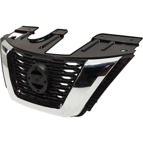 NISSAN(DATSUN) ROGUE (2.5L) GRILLE CHR/BLK (W/ CAMERA)(WO/ADAPTIVE CRUISE) OEM#623106FL0B 2017-2018 PL#NI1200281