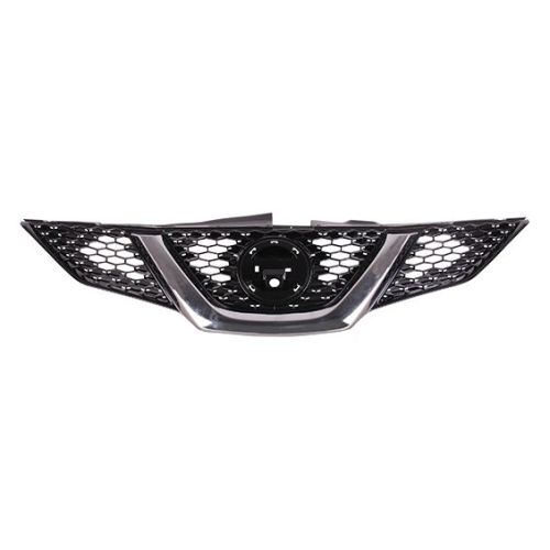 NISSAN ROGUE SPORT  (2.0L) GRILLE ASSY PTD-BLACK W/CHROME MLDG (W/AVM)(WO/INTELLIGENT CRUISE) OEM#623106MG0C 2017 PL#NI1200289